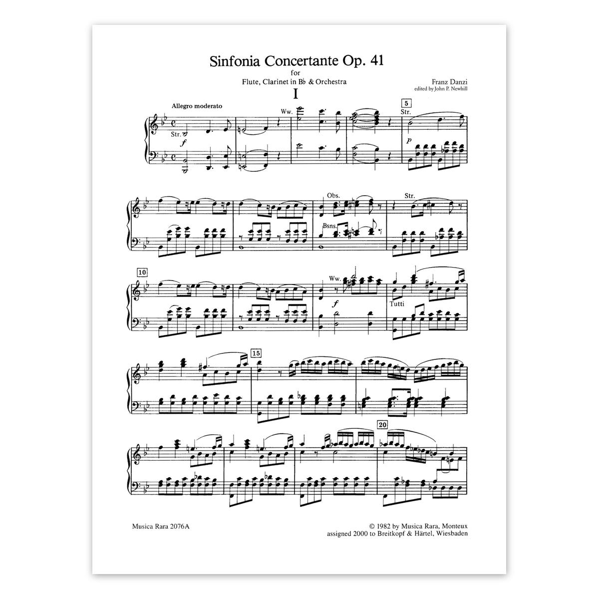 Danzi, Sinfonia Concertante - Fl.Klar.&Klav.