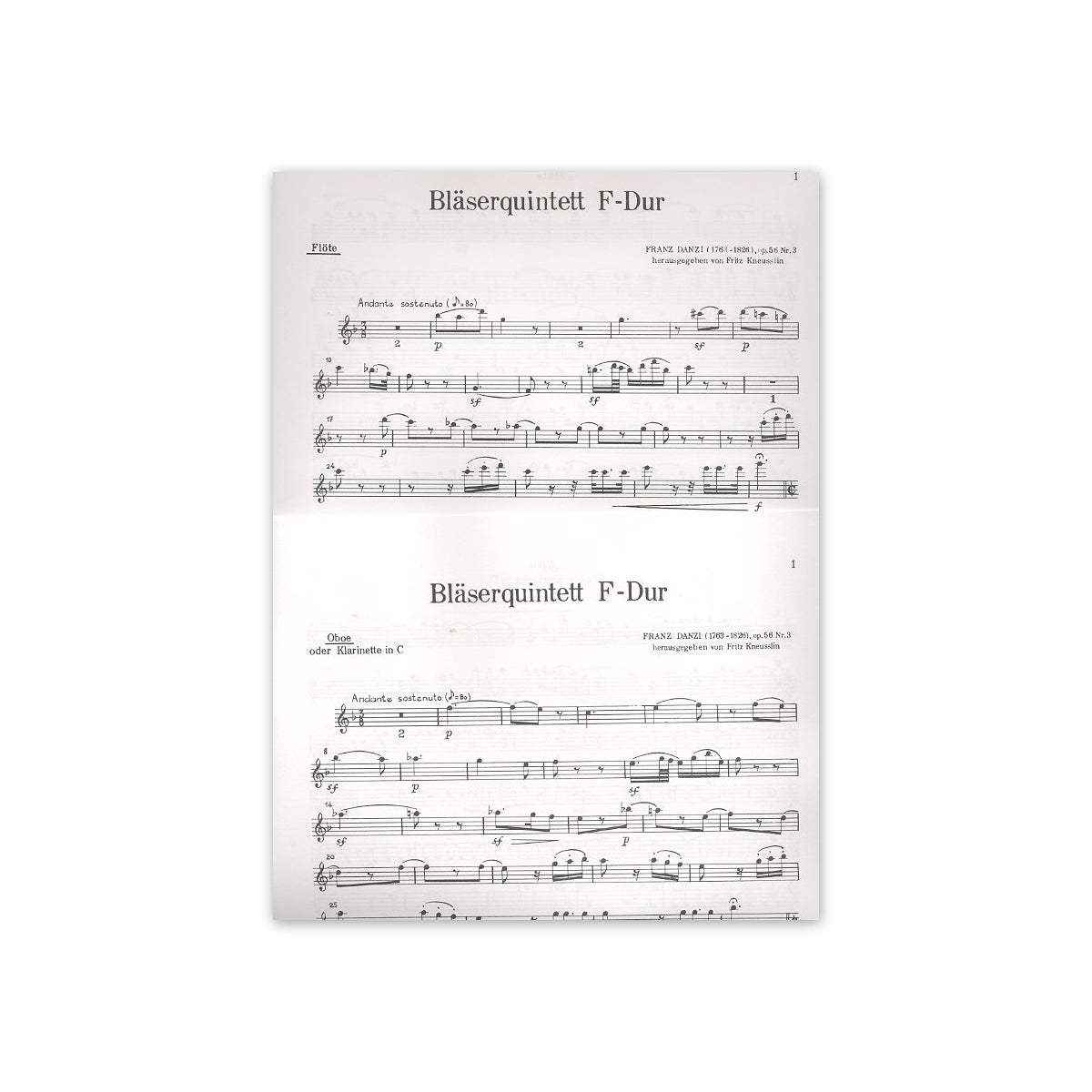 Danzi, Bläserquintett op.56/3 F-Dur