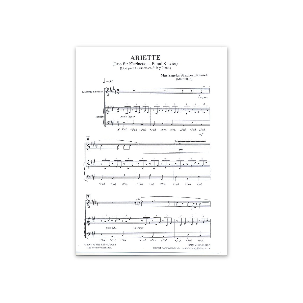 Sanchez Benimeli, Ariette