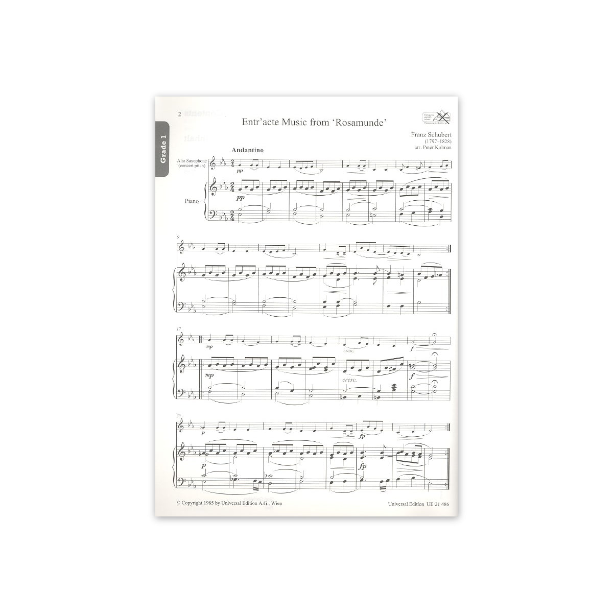 Rae, Repertoire explorer alto saxophone