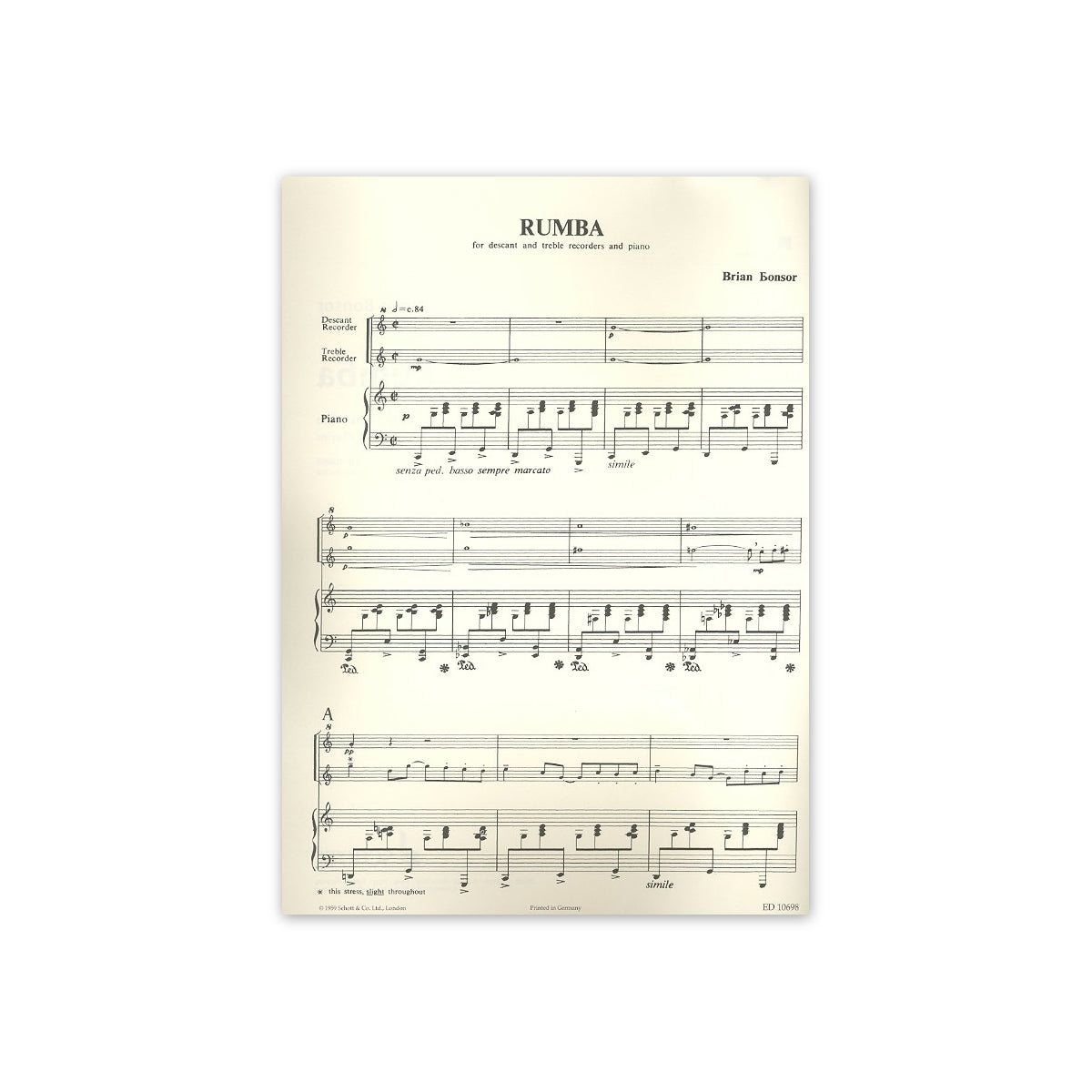 Bonsor, Rumba