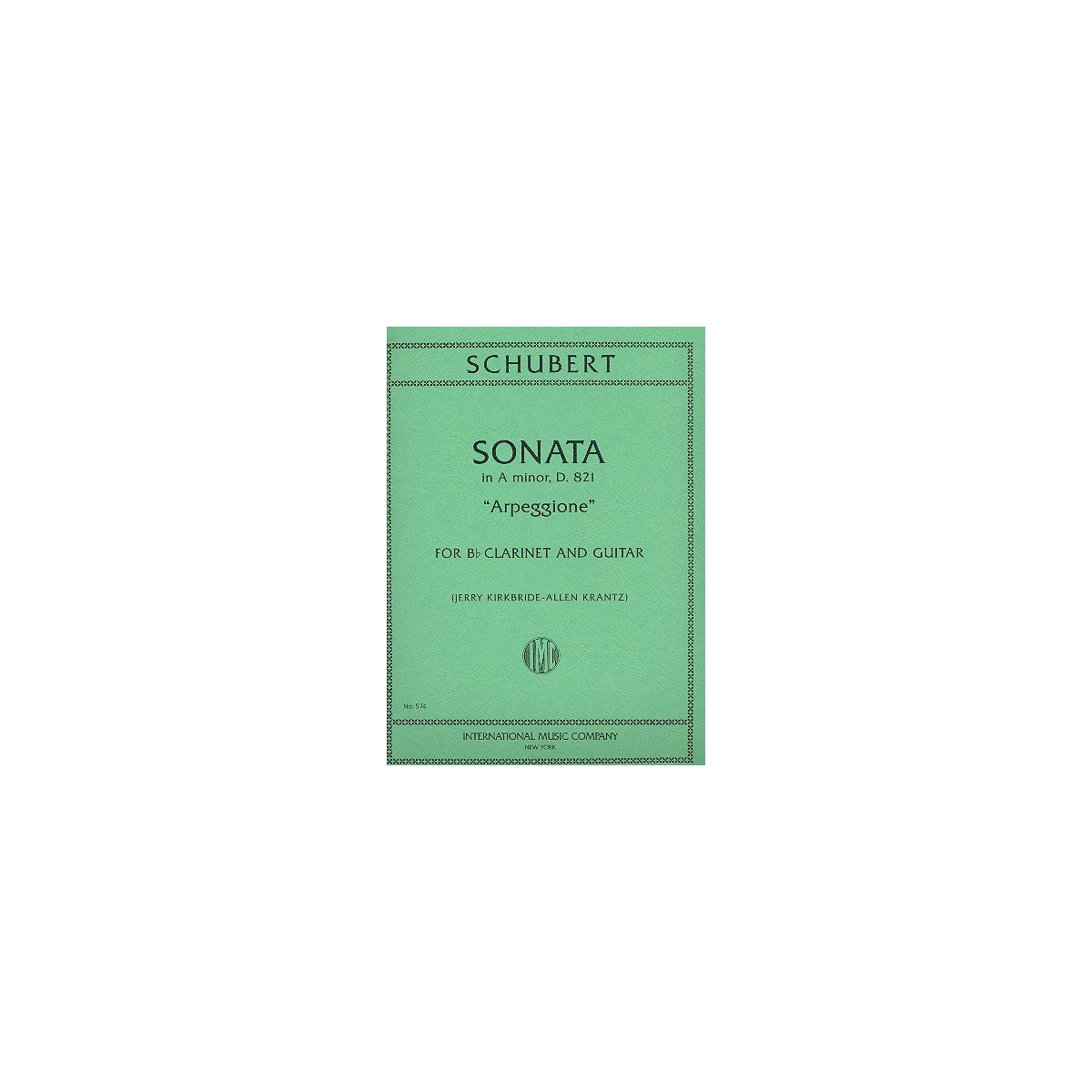 Schubert, Sonate a-Moll Arpeggione Klar.&Git. View 1