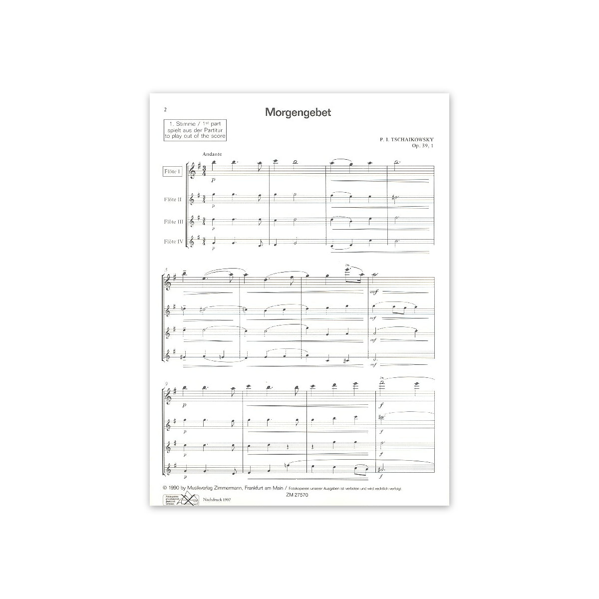 Tschaikowsky, Jugendalbum