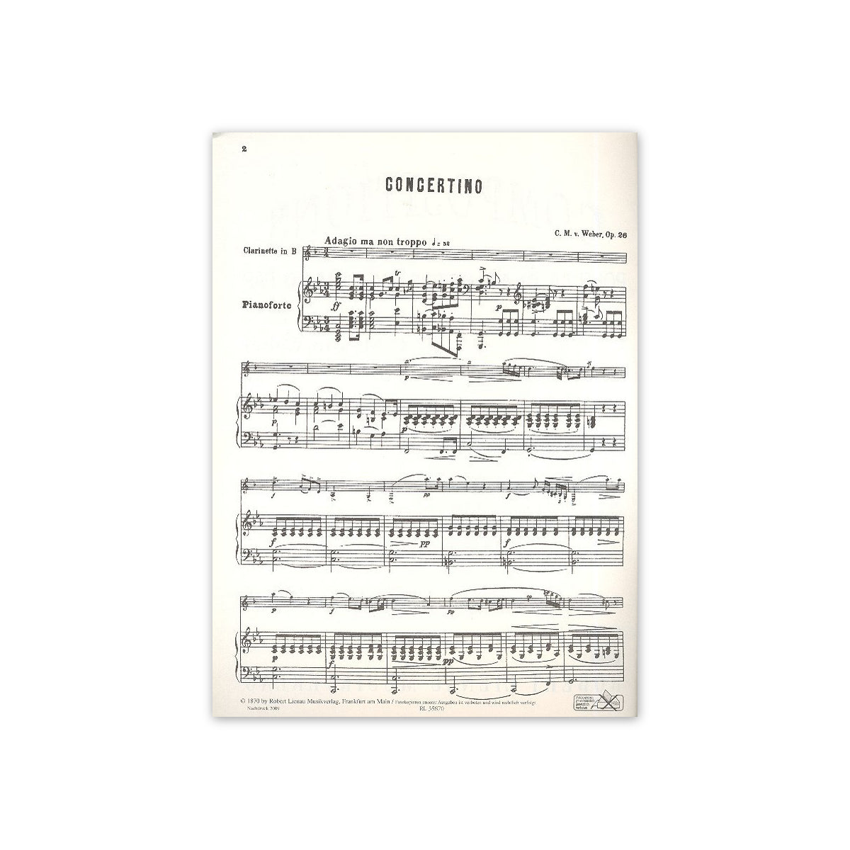 Weber, Concertino op.26-25130
