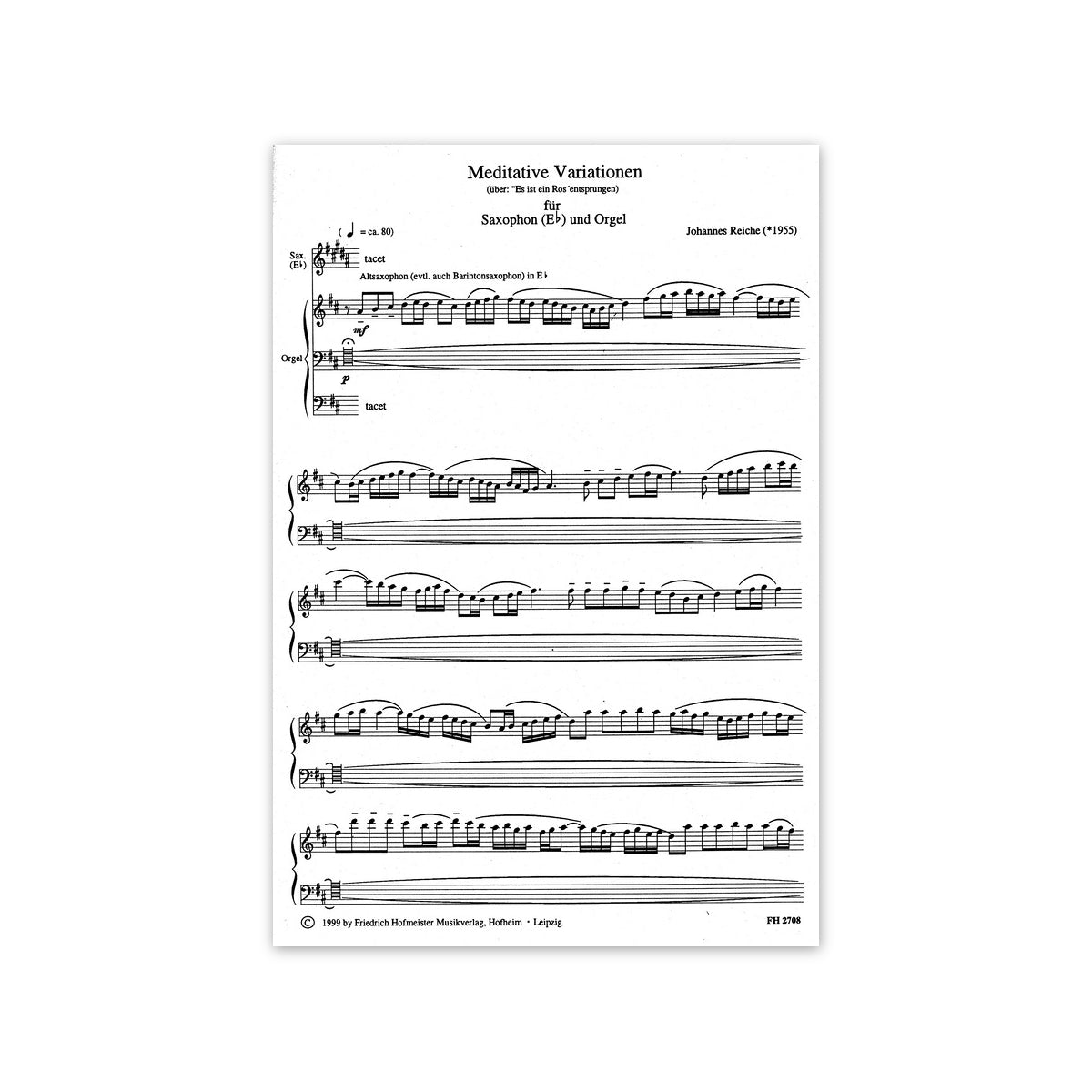 Reiche, Meditative Variationen