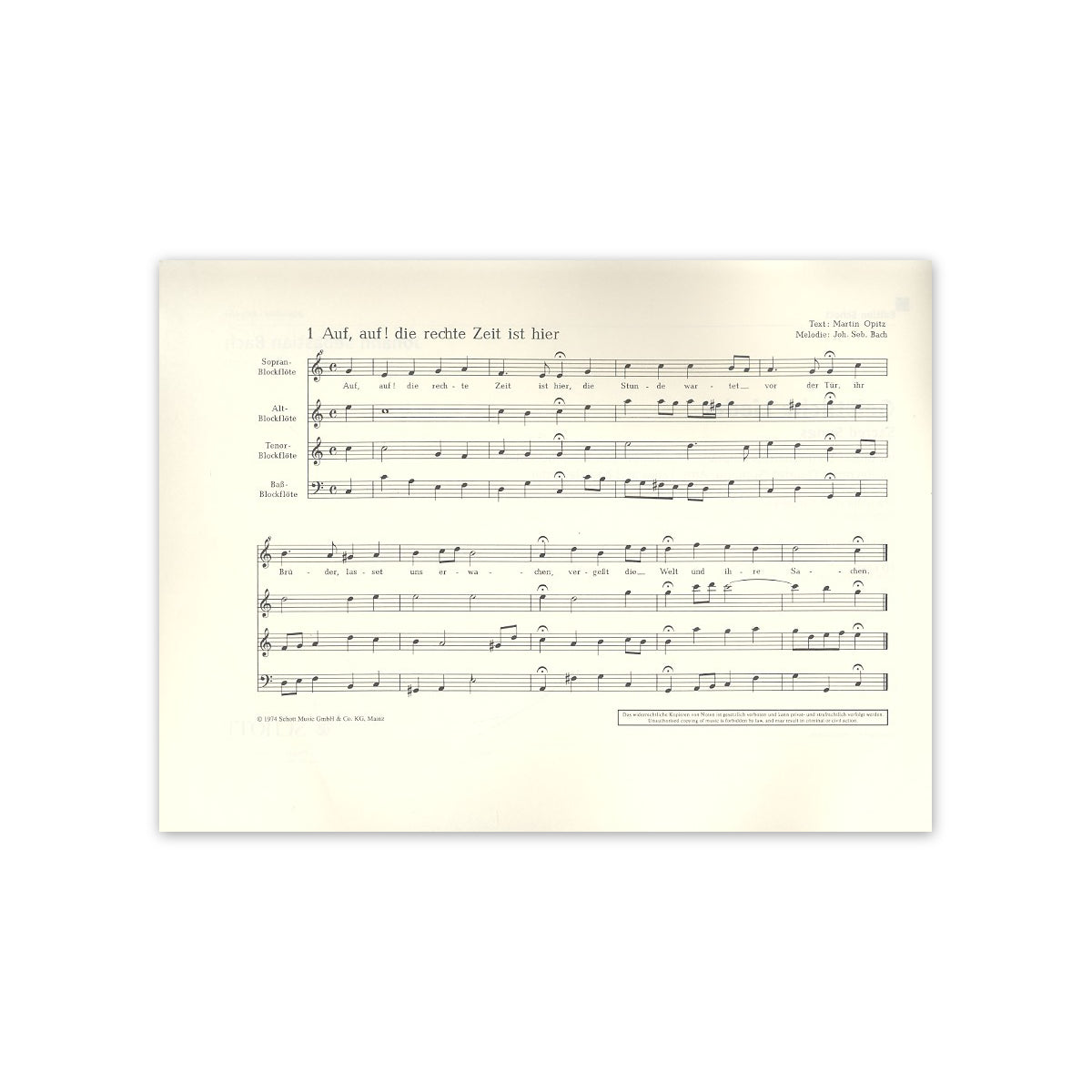 Bach, Geistliche Lieder