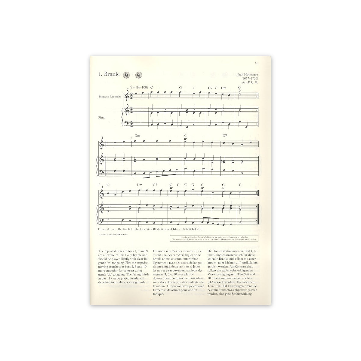 Baroque Recorder Anthology vol.1