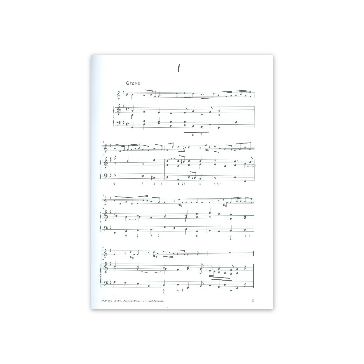 Finger, Sonate G-Dur