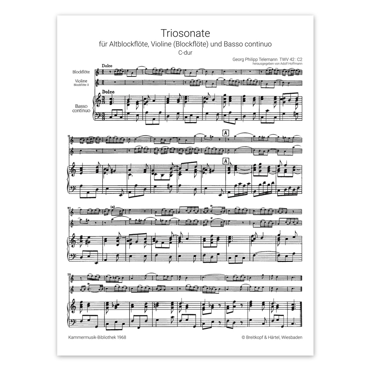 Telemann, Triosonate C-Dur