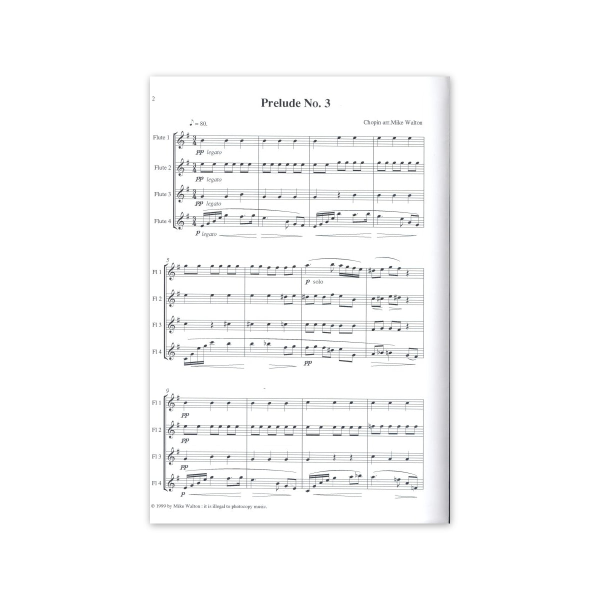 Chopin, Prelude Nr.3 (Arr.: Walton)