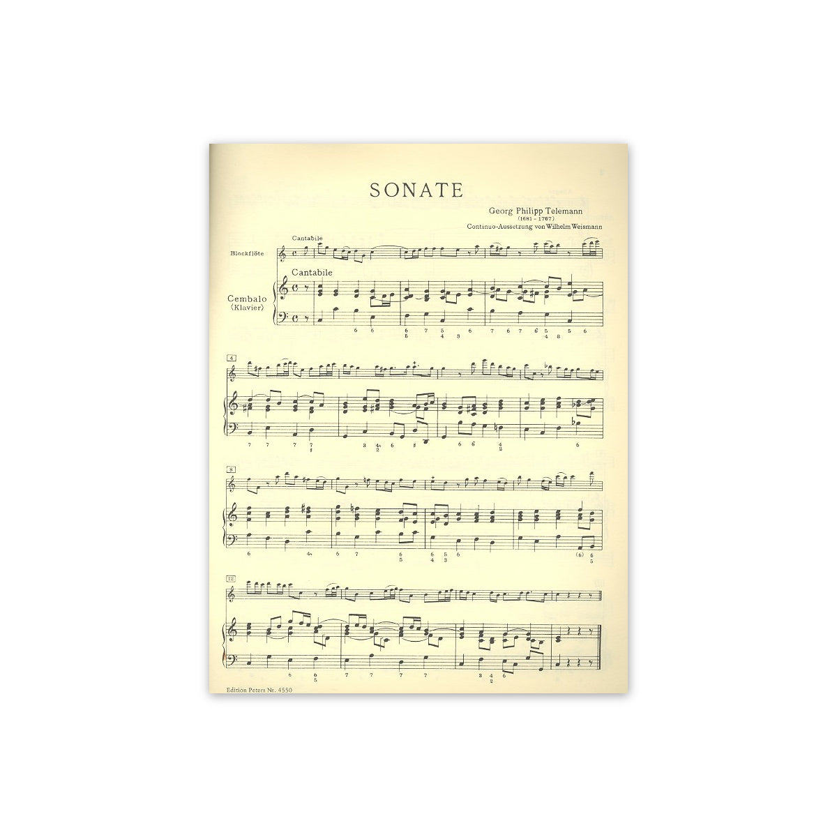 Telemann, Sonate C-Dur