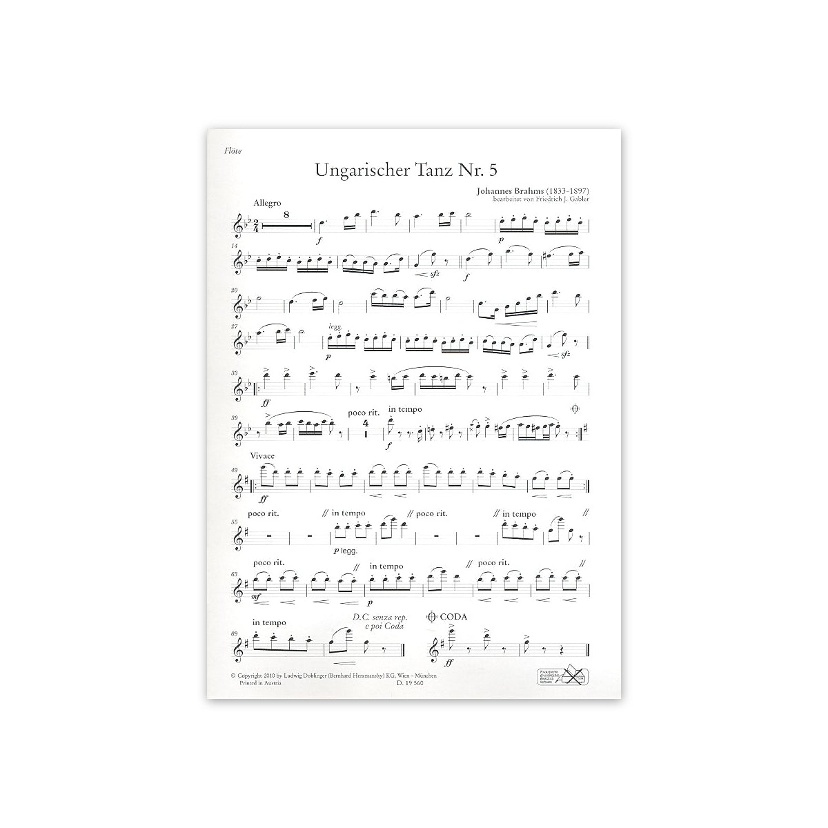 Brahms, Ungarische Tänze Nr.5 und 6