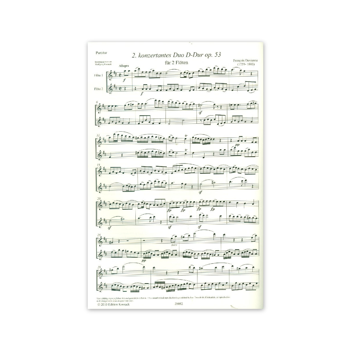 Devienne, Konzertantes Duo op.53,2 D-Dur