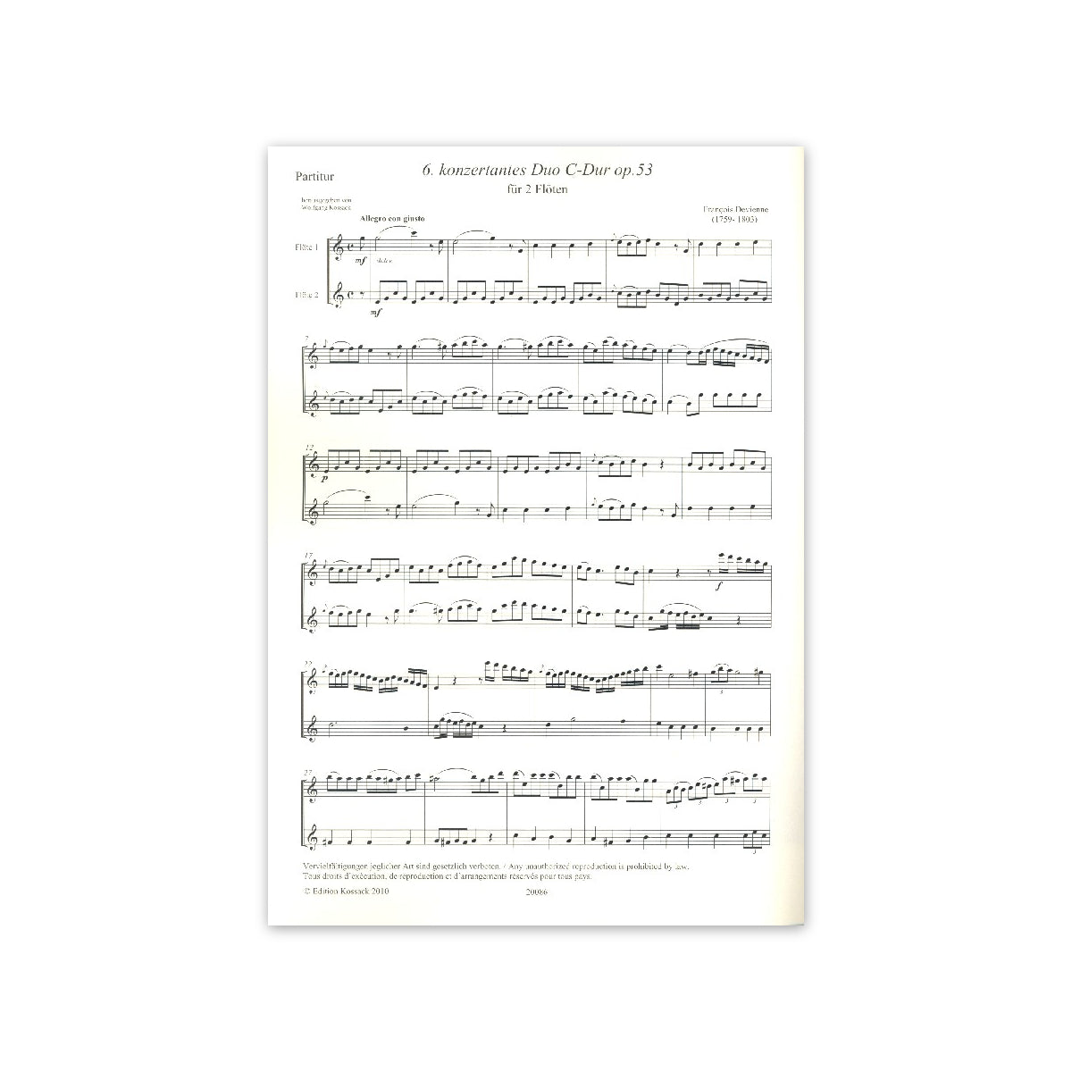 Devienne, Konzertantes Duo op.53,6