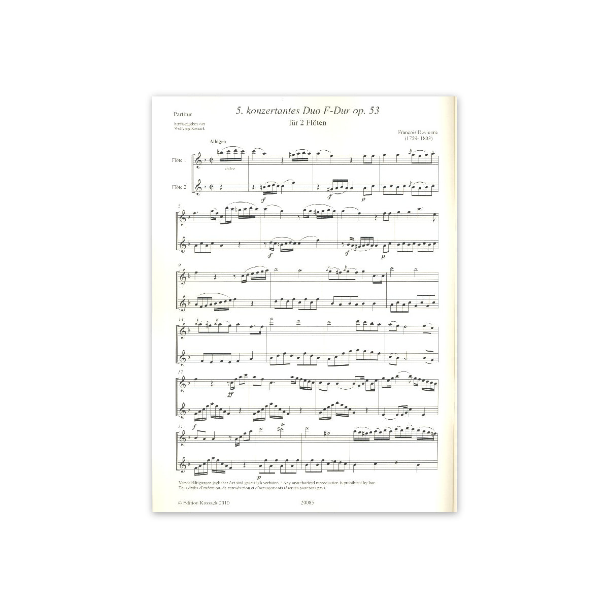 Devienne, Konzertantes Duo op.53,5