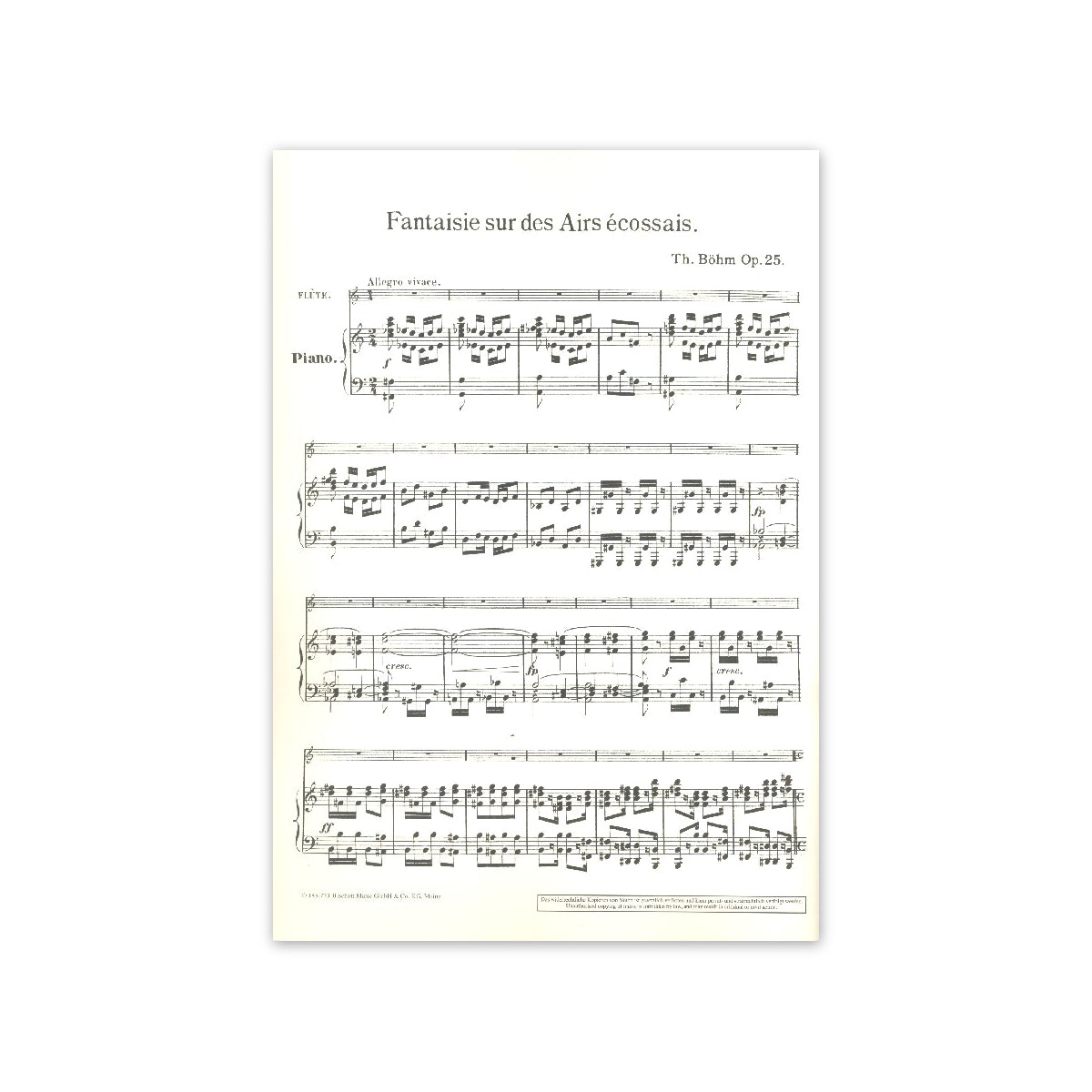 Böhm, Fantasie sur des airs écossais