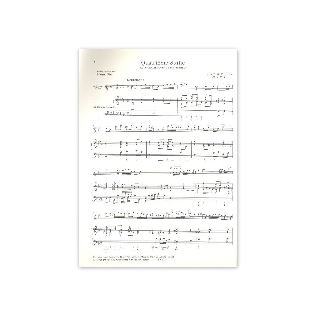 Danican-Philidor, Suite No.4