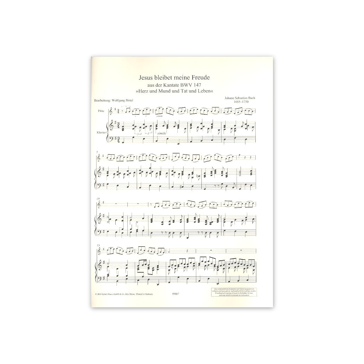 Bach, Jesus bleibet meine Freude-26419