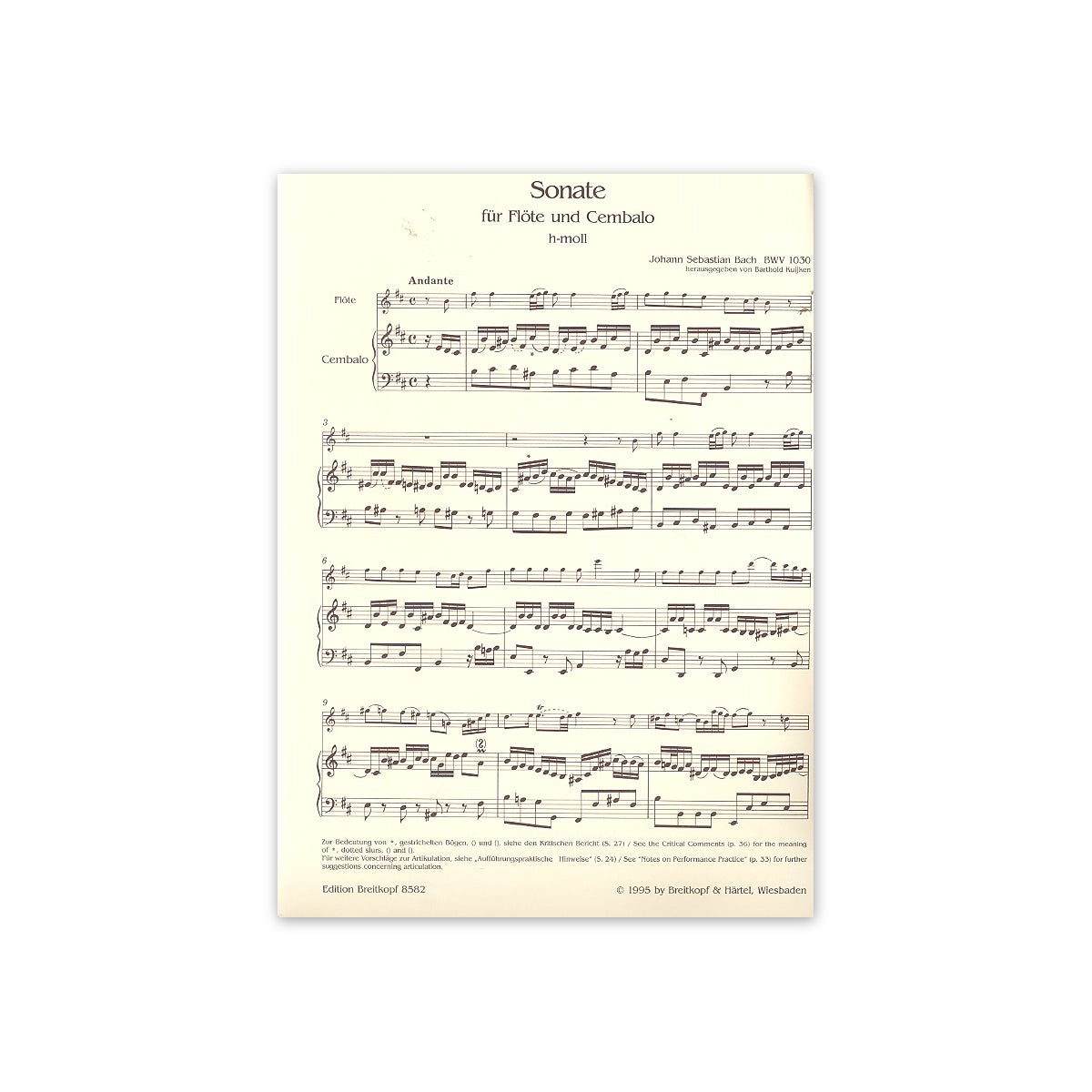 Bach, Sonate h-Moll BWV 1030