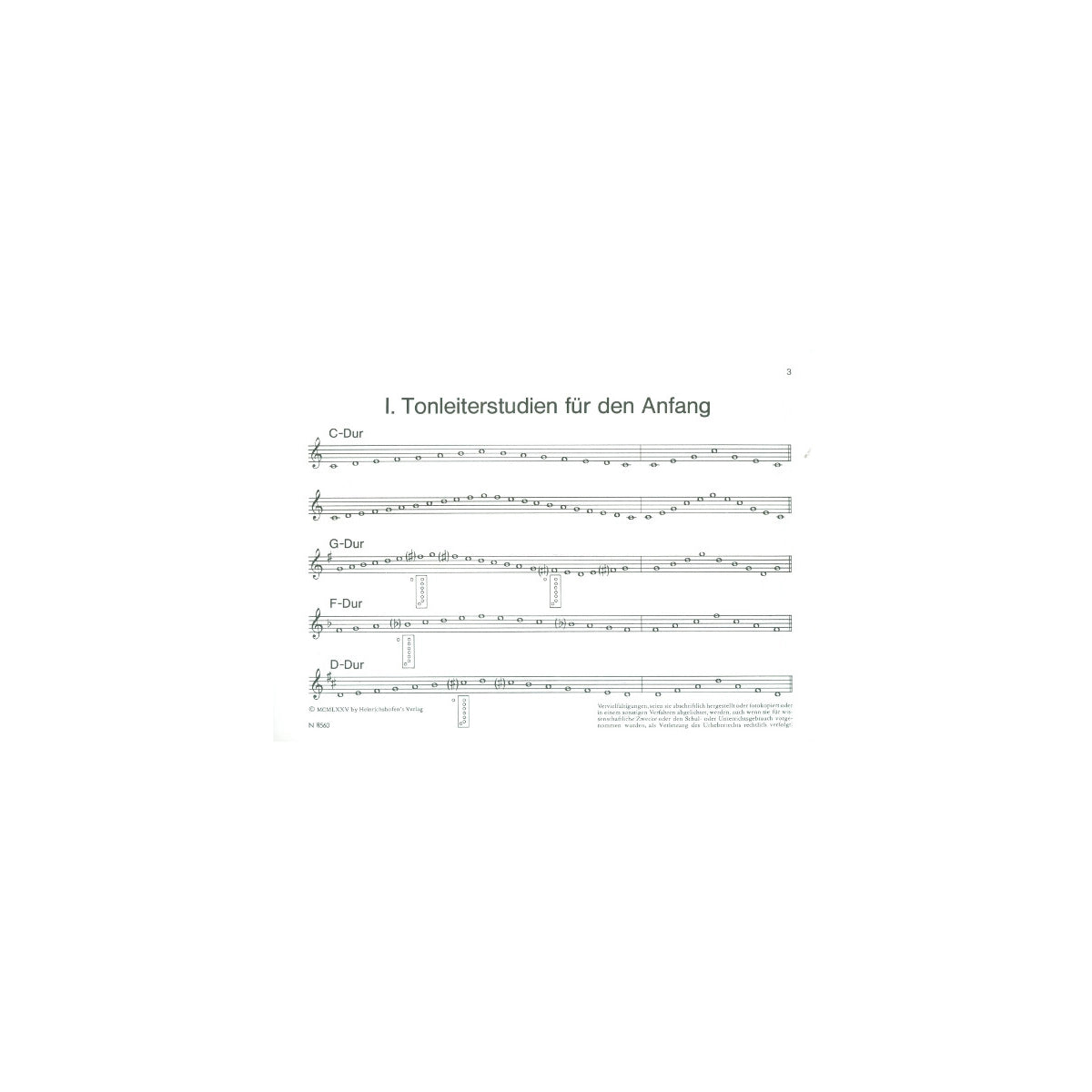 Barthel, Tonleiter-Studien