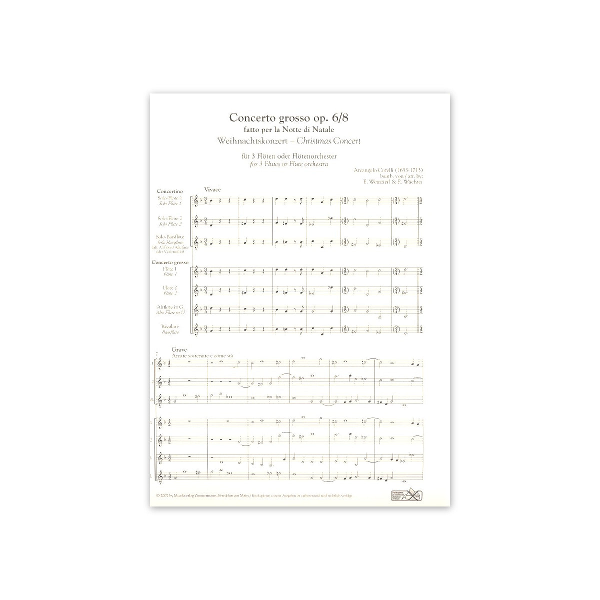 Corelli, Concerto grosso op.6/8