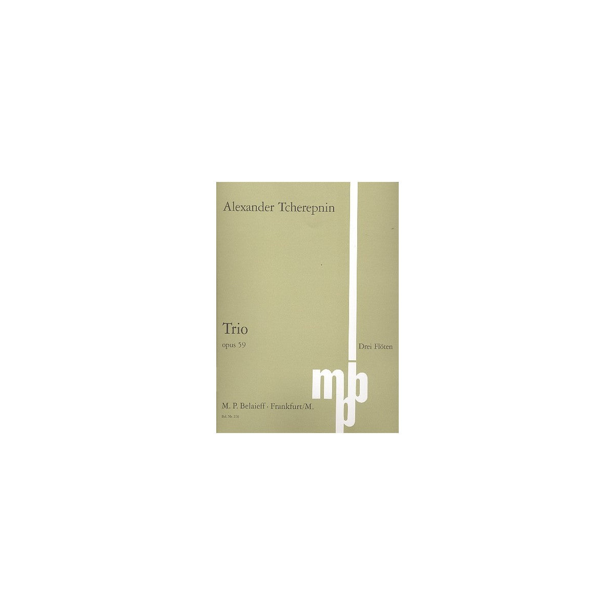 Tcherepnine, Trio für Flöte op.59 View 2