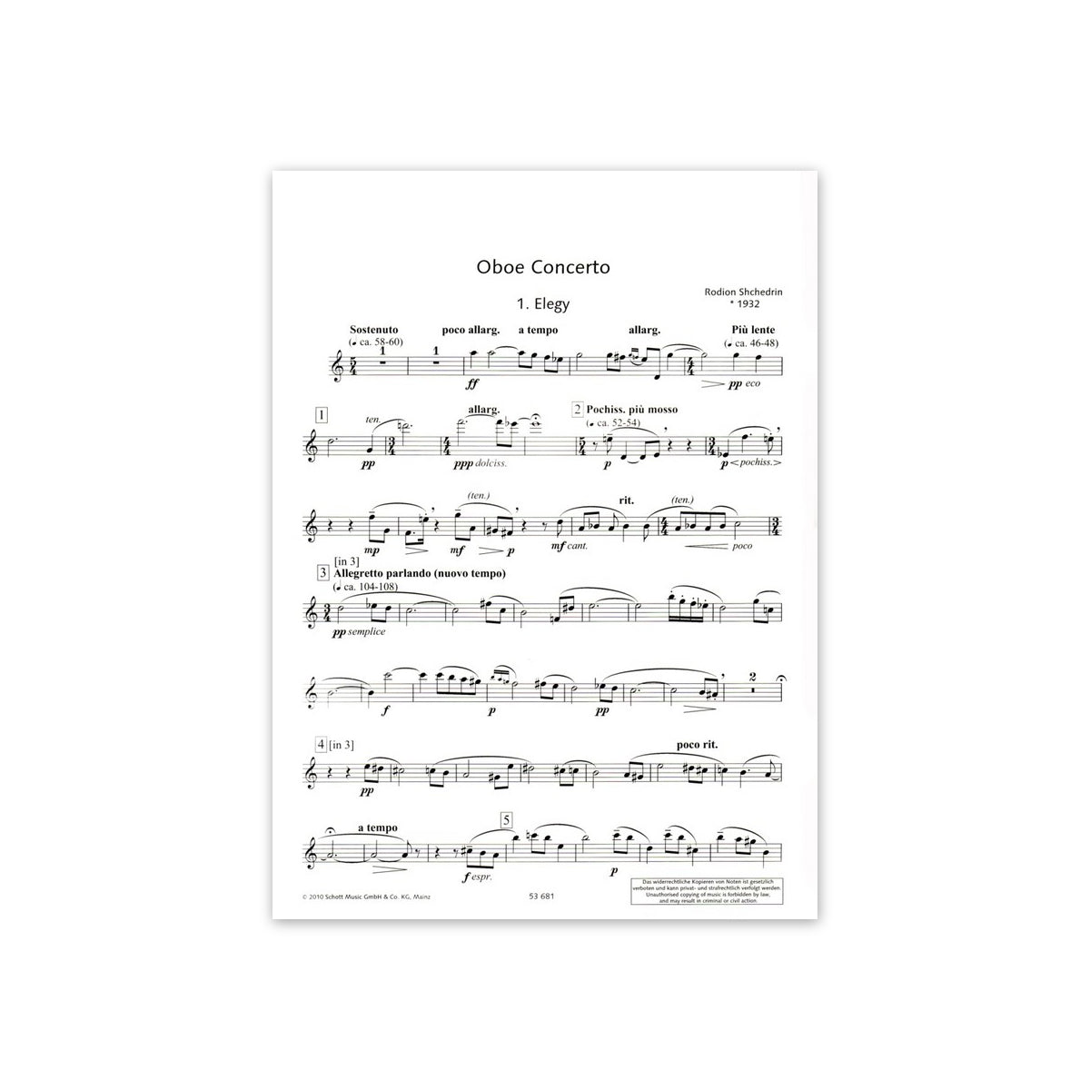 Shchedrin, Oboenkonzert