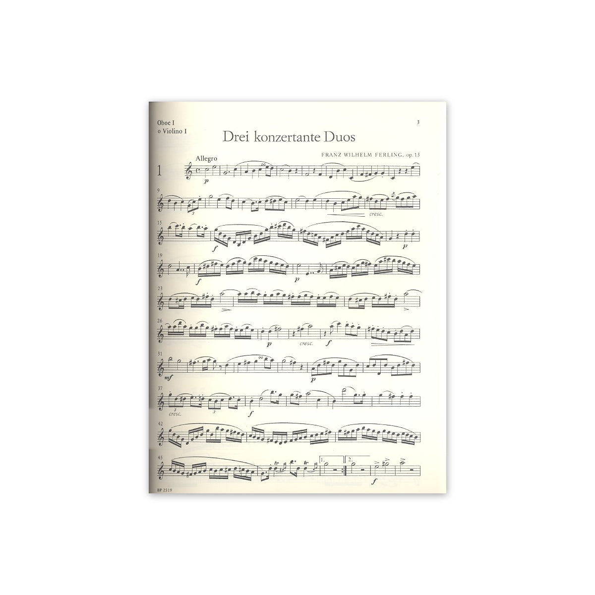 Ferling, 3 konzertante Duos op.13