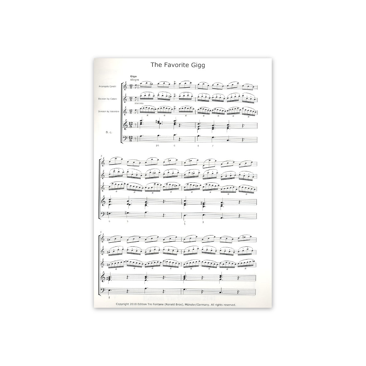 Corelli, Gigg der Sonate Nr.4