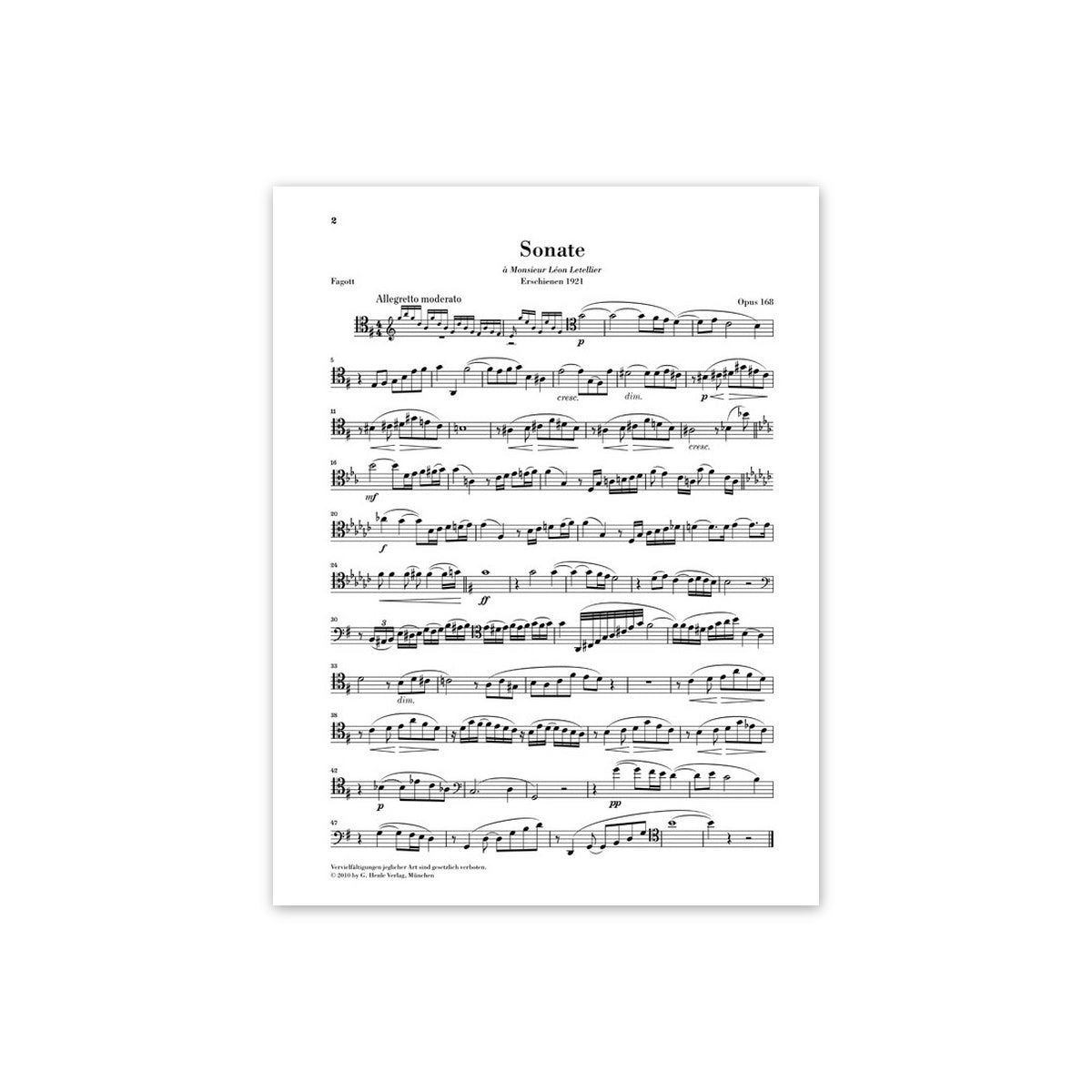 Saint-Saëns, Sonate op.168