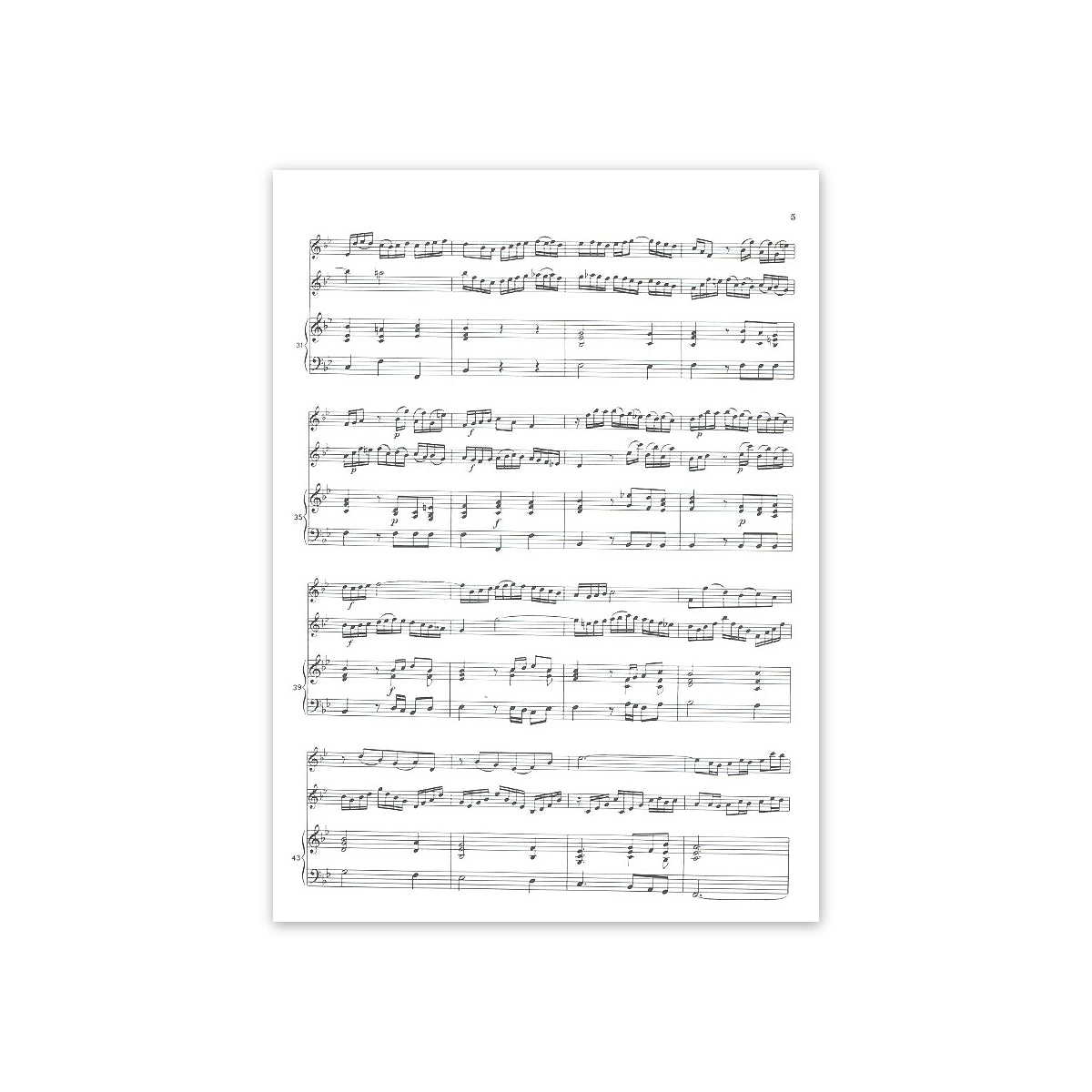 Bach, Triosonate g-Moll BWV 1020 - Fl.,Vl.,Kl