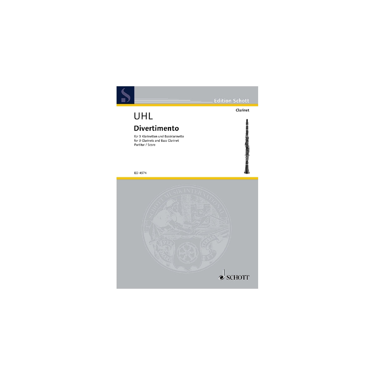 Uhl, Divertimento - Partitur