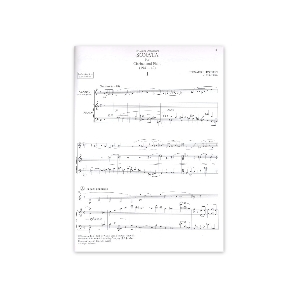 Bernstein, Sonate