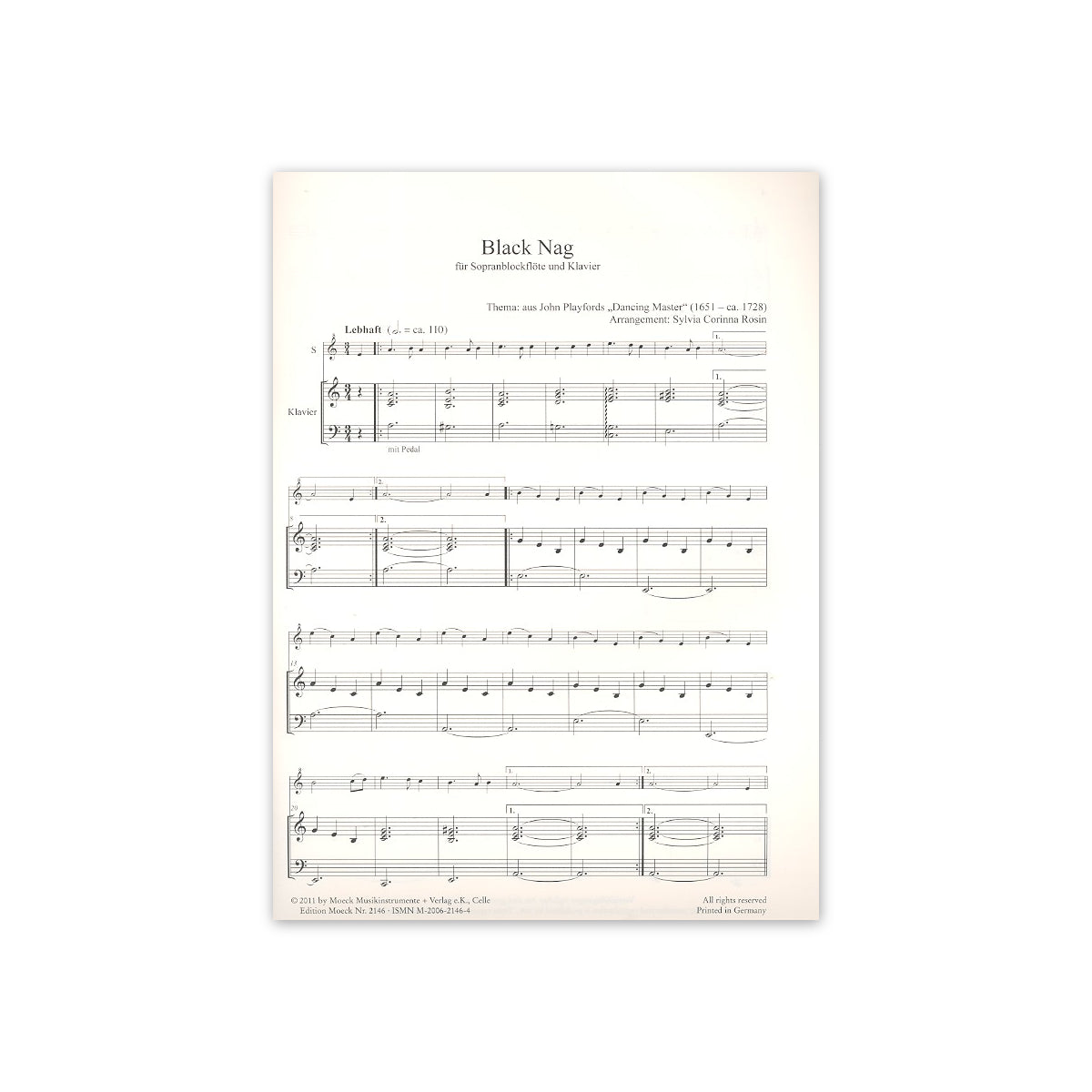 Rosin (Arr.), Black Nag