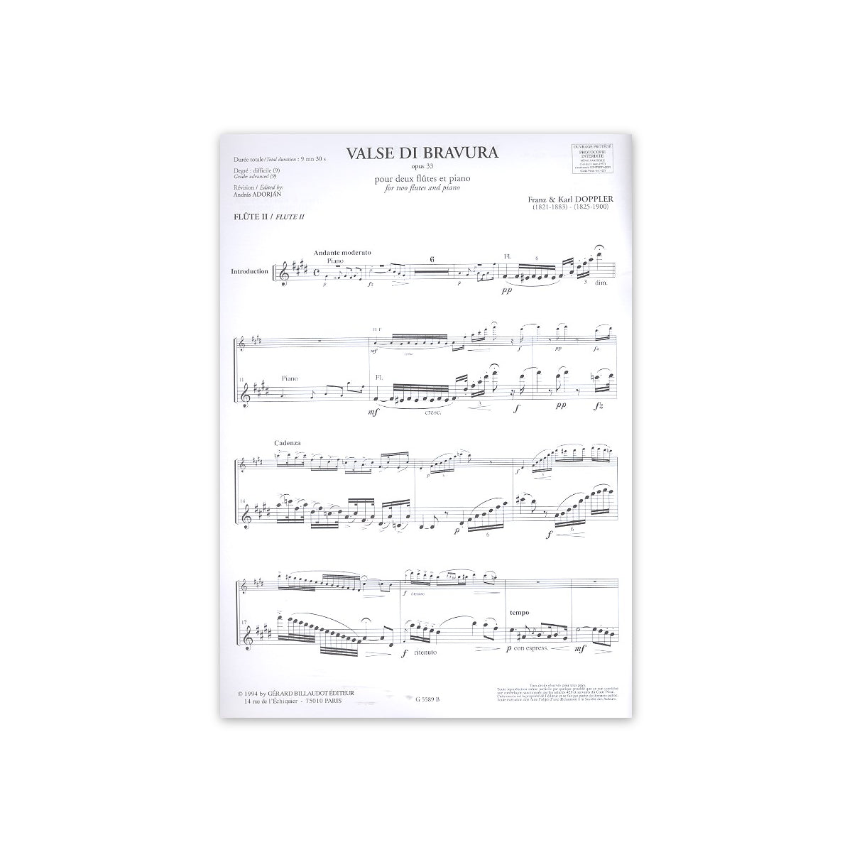 Doppler, Valse di Bravura
