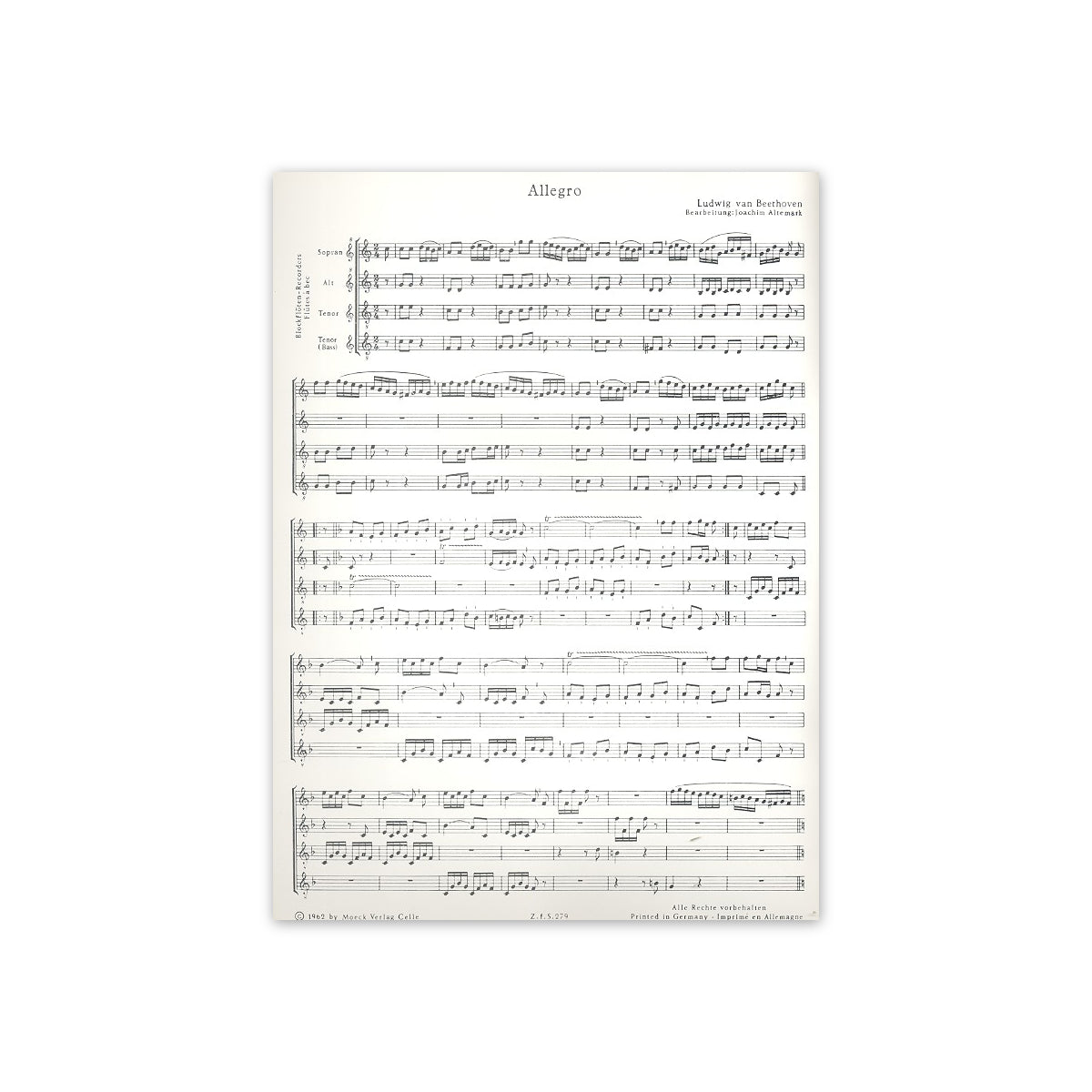 Beethoven, Allegro & Menuett