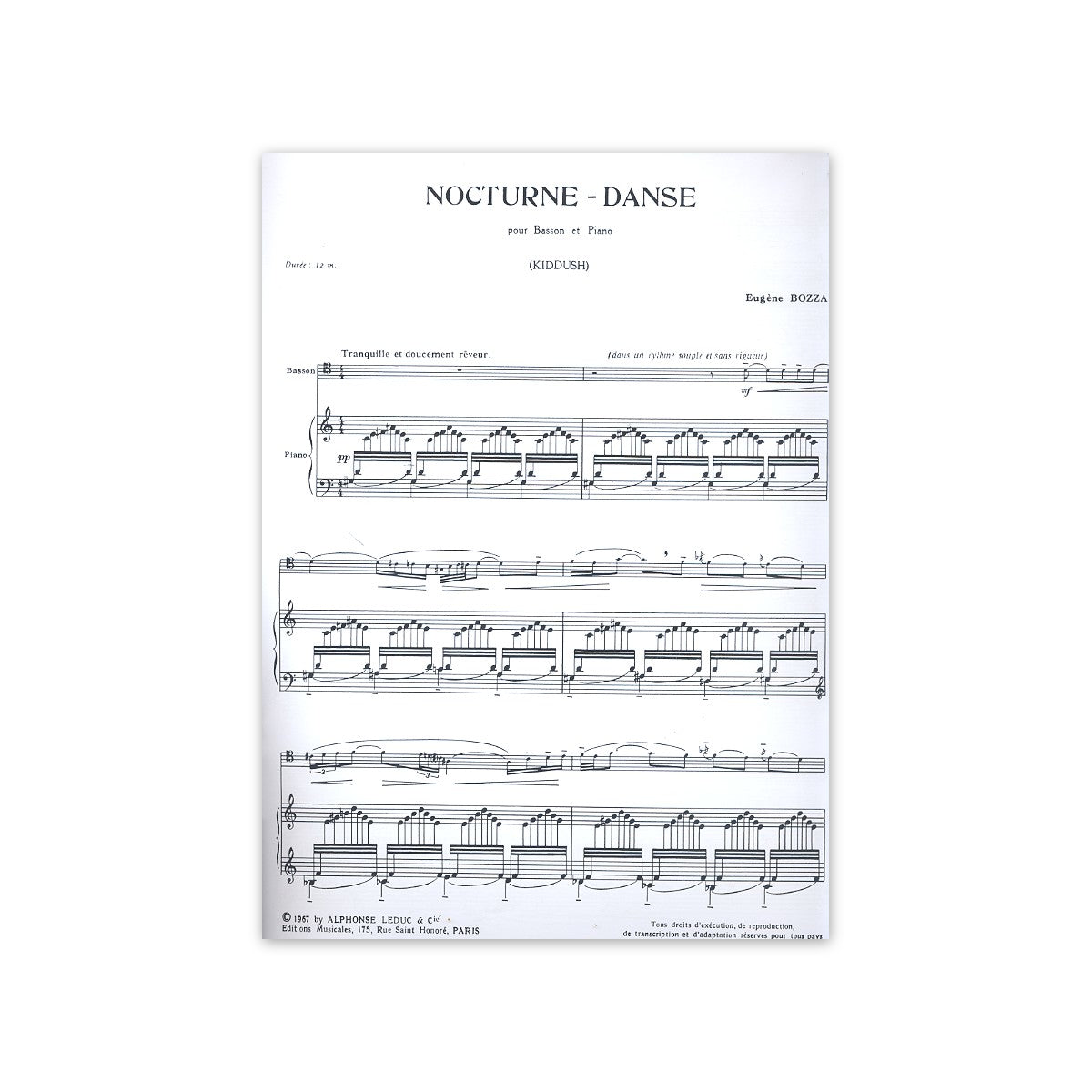 Bozza, Nocturne - Danse