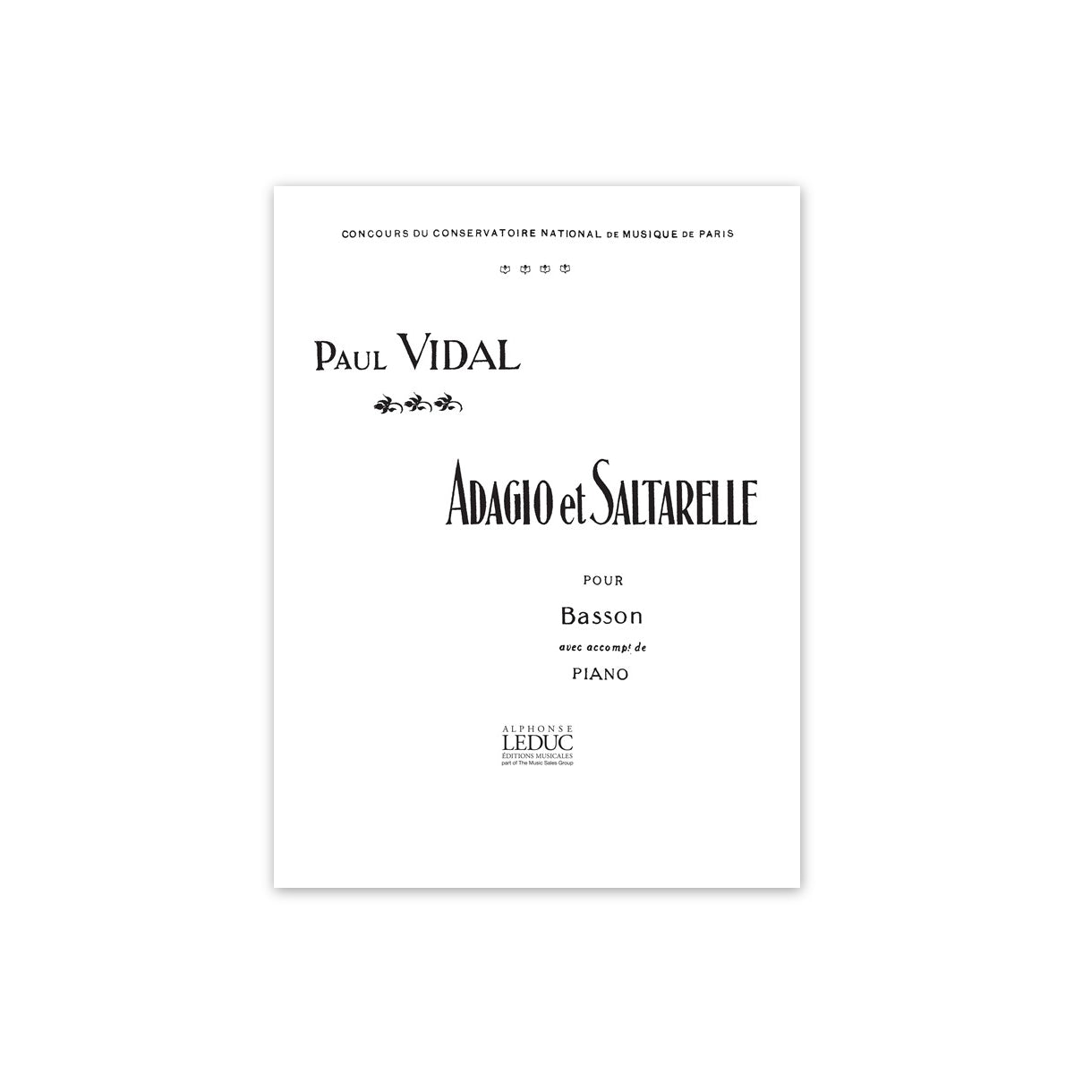 Vidal, Adagio et Saltarelle