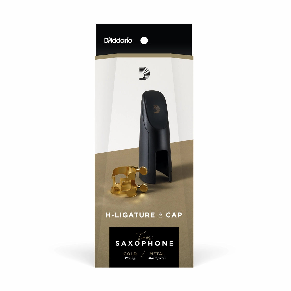 LIGATURE TENOR SAXOPHONE RICO "H" METAL MOUTHPIECE