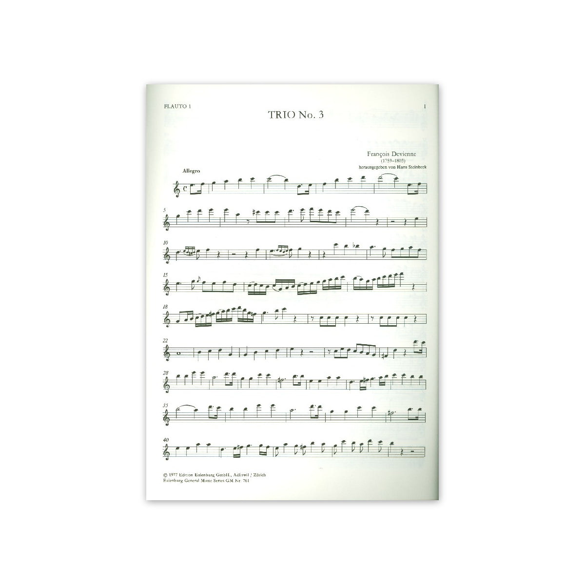 Devienne, Trio Nr.3 View 1