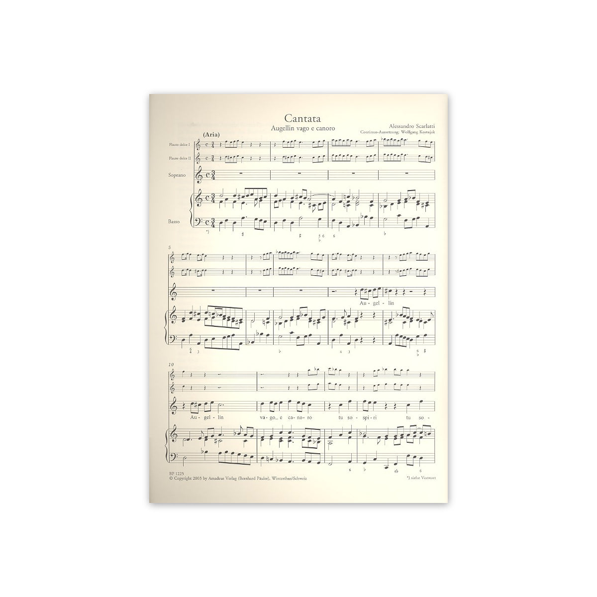 Scarlatti, Augellin vago e canoro View 1