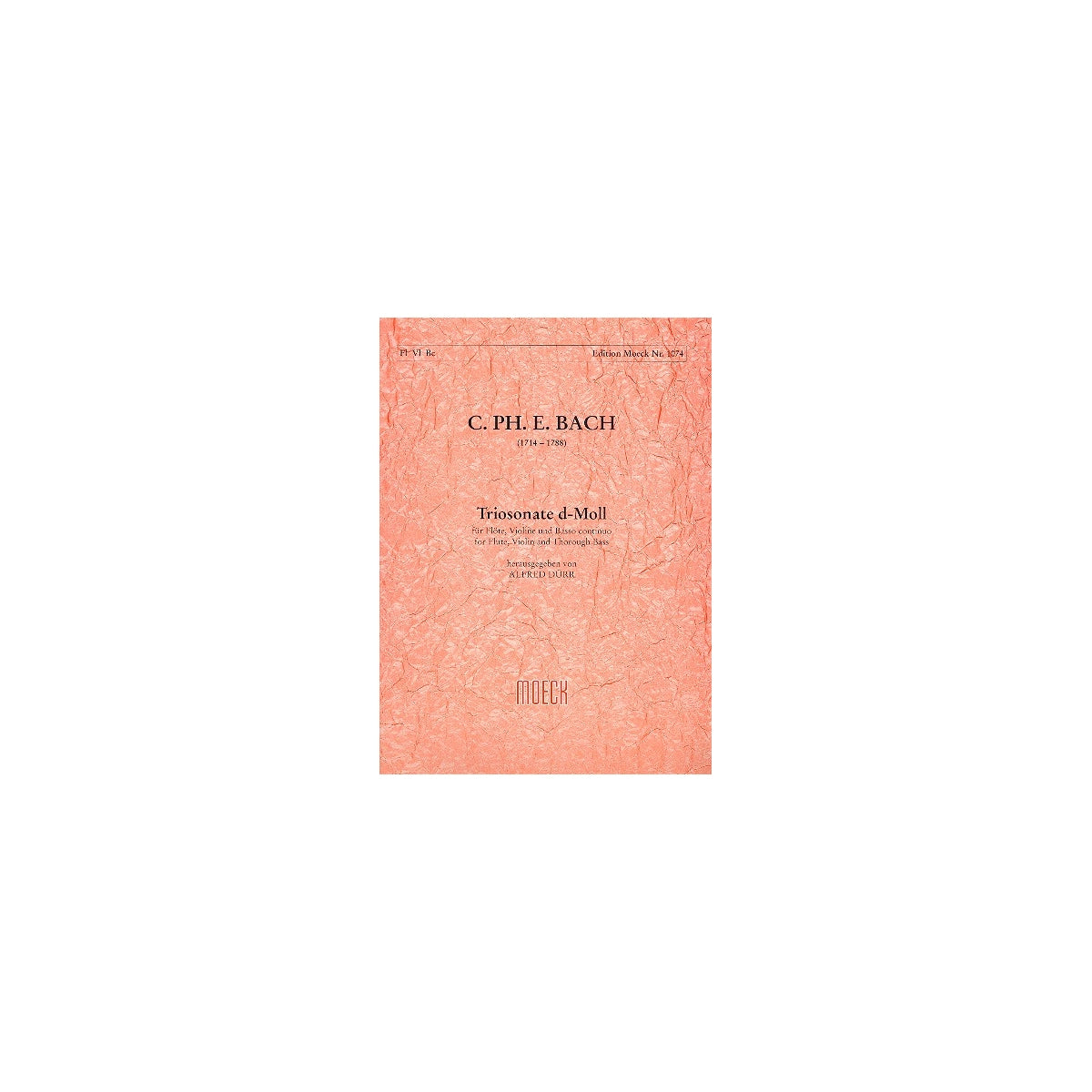 Bach C.Ph.E., Triosonate d-Moll - Fl.,Vl.,Bc. View 2