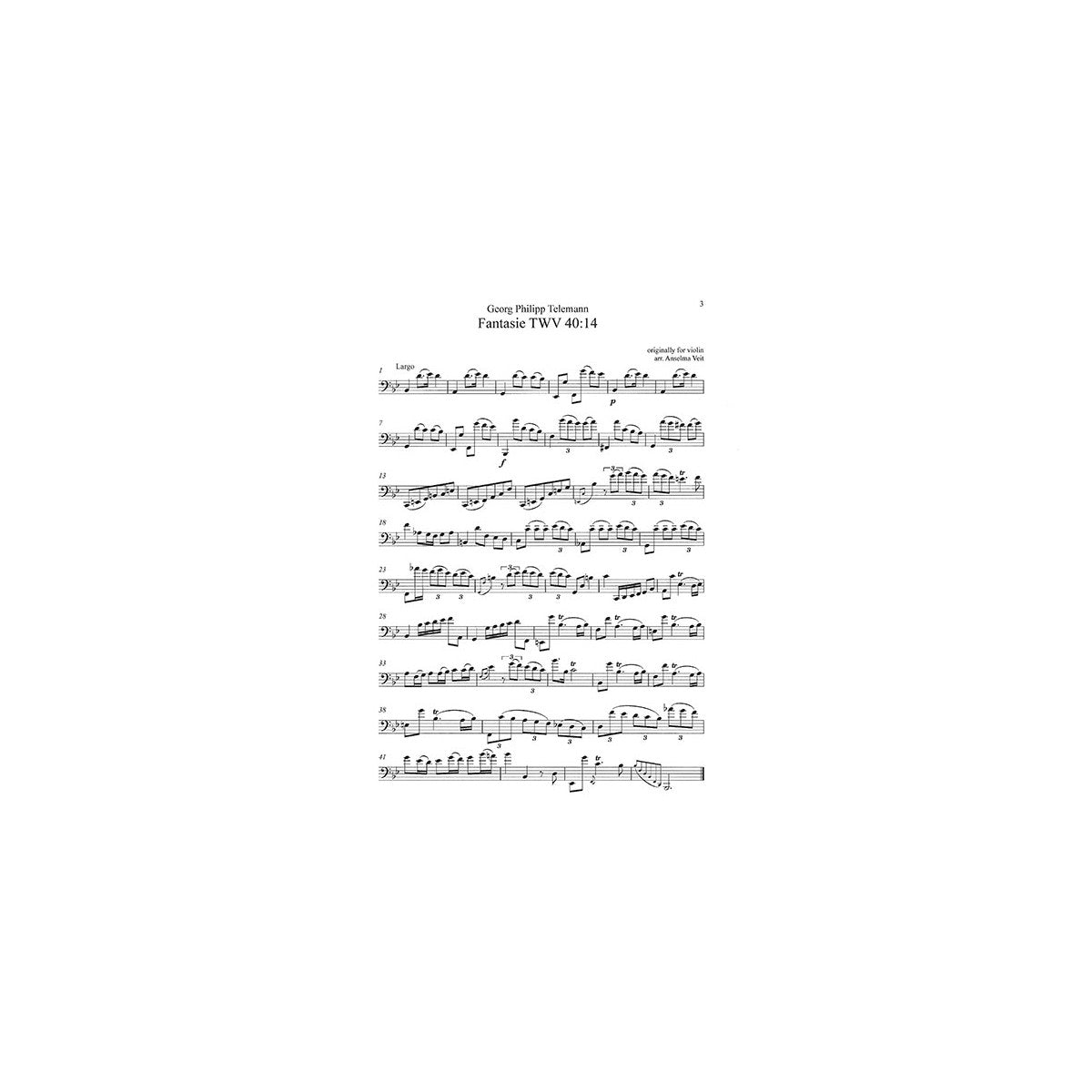 Telemann, Fantasia/ Bach, Solfeggietti View 2