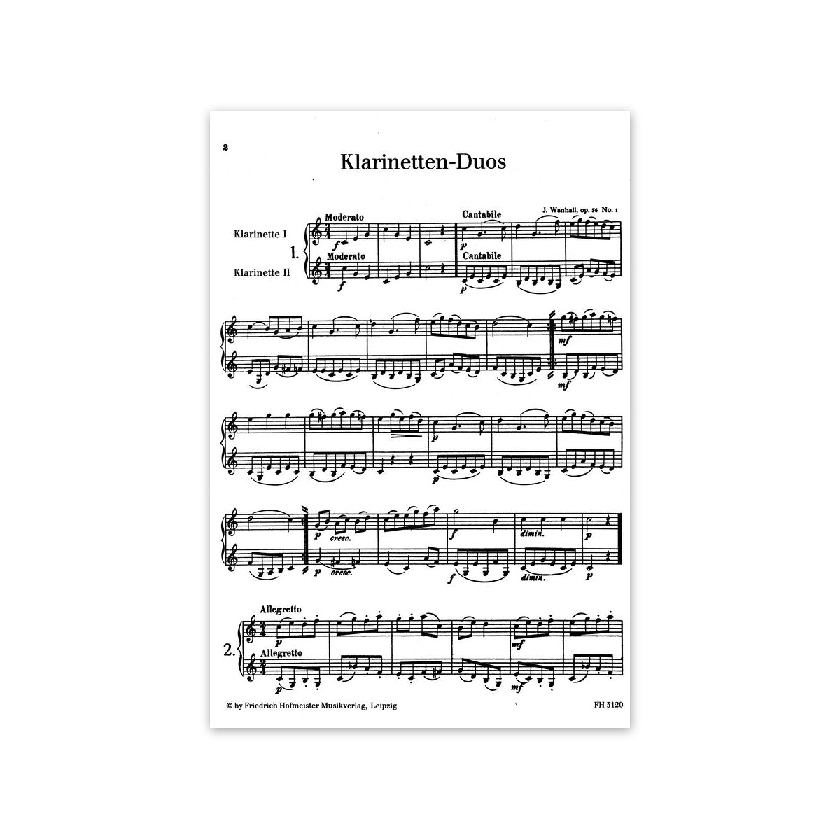 Richter, Klarinetten-Duos 1