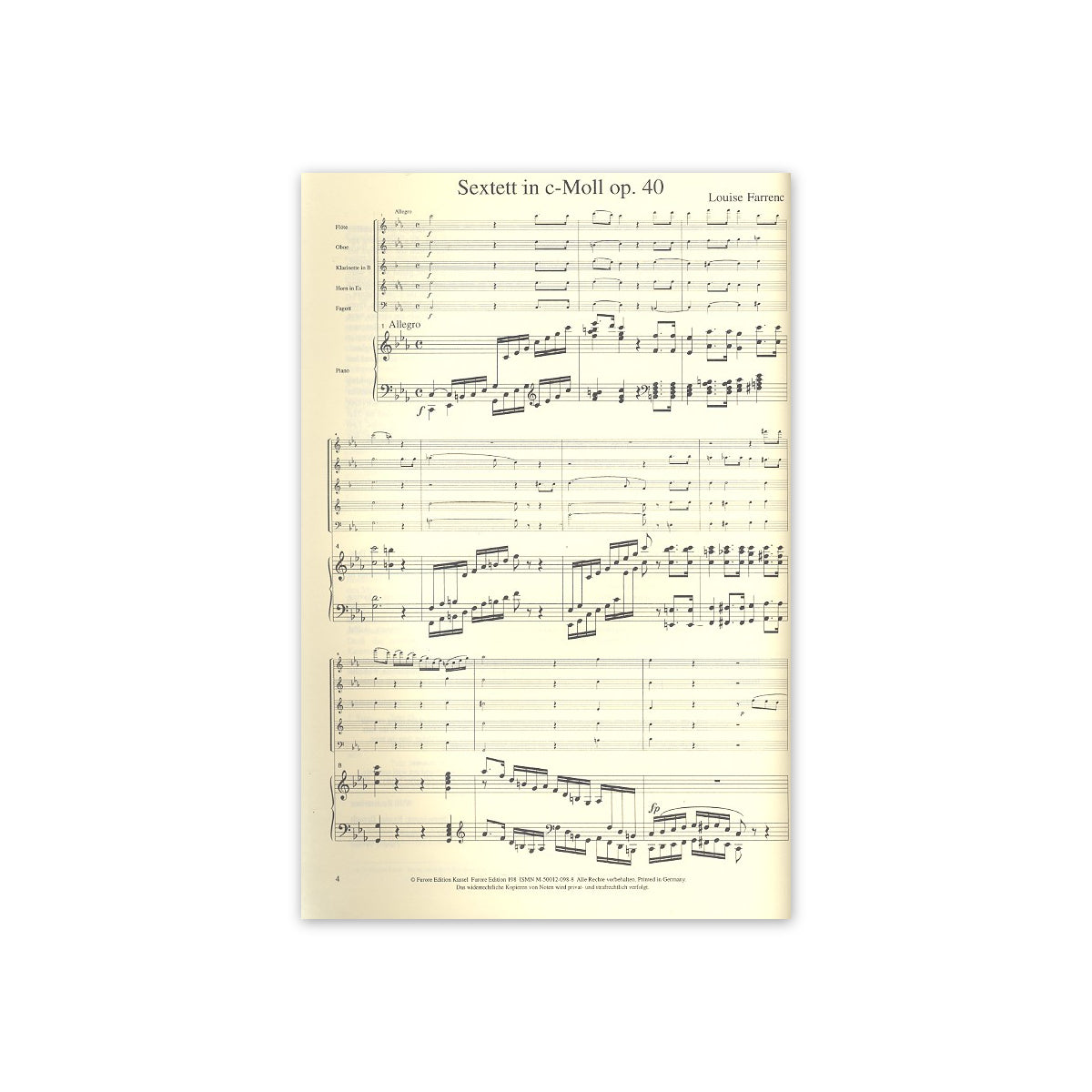 Farrenc, Sextett in c-Moll op.40