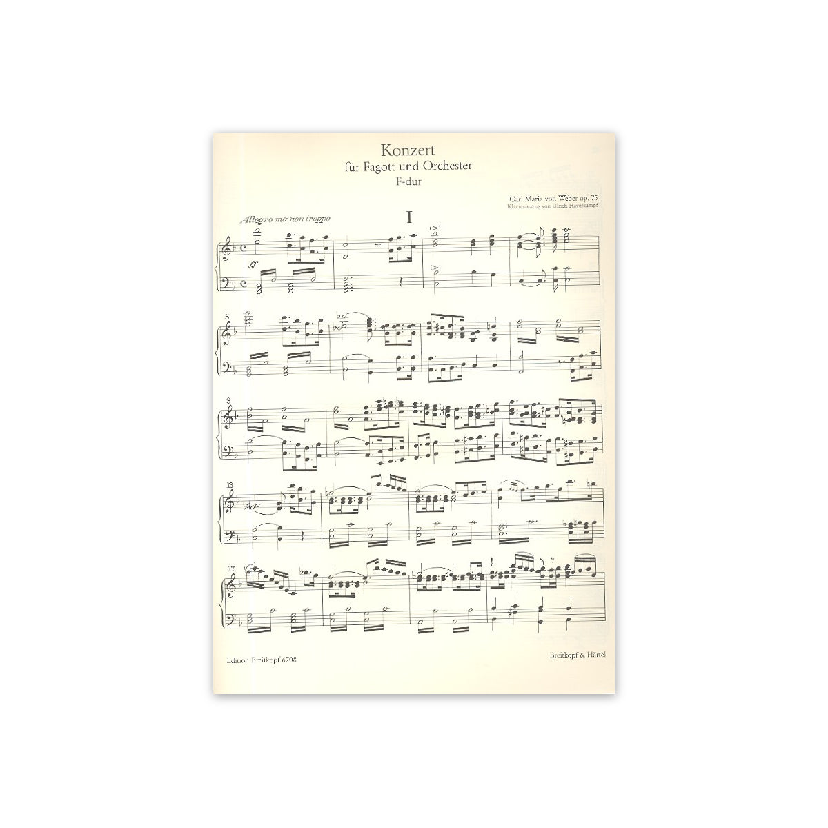 Weber, Konzert F-Dur op.75 View 1