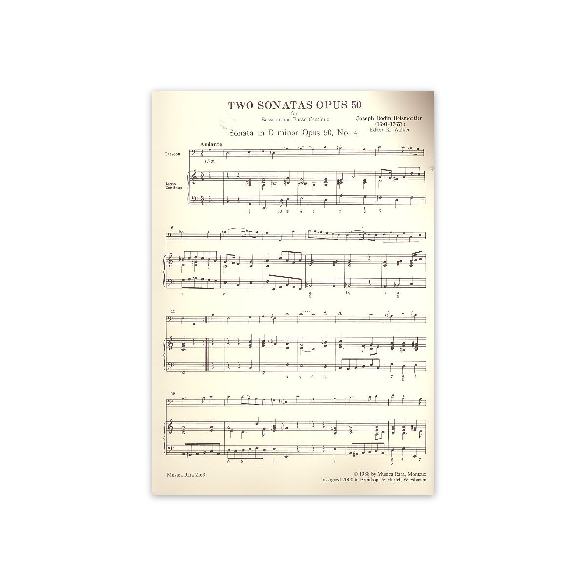 Boismortier, Sonaten op.50/4-5 View 1
