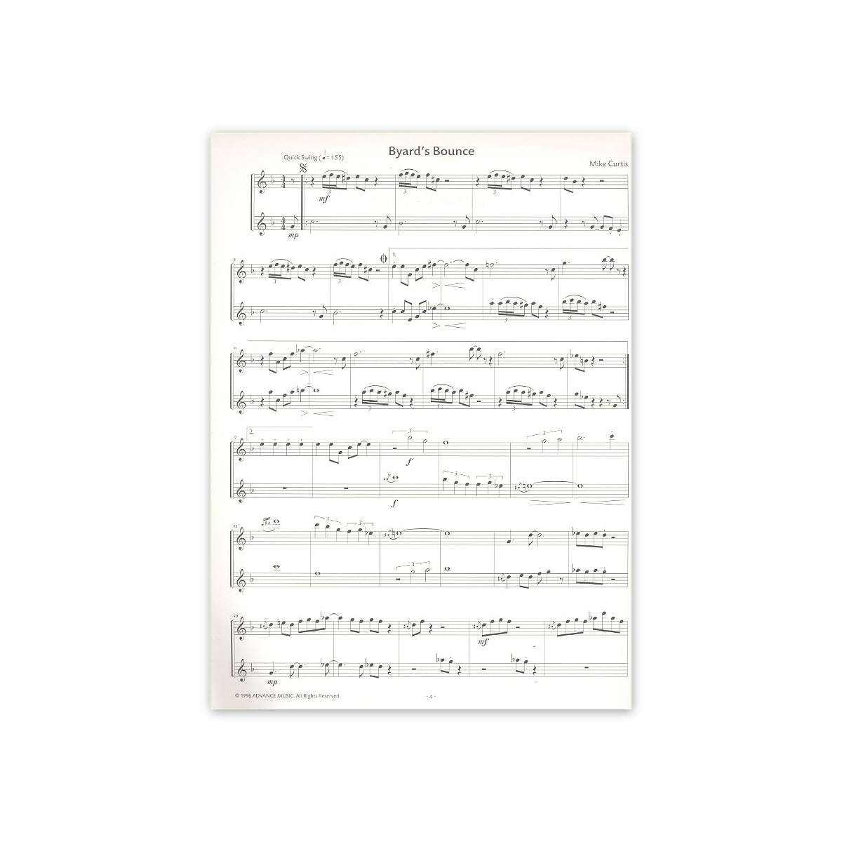 Curtis, 8 original jazz duets