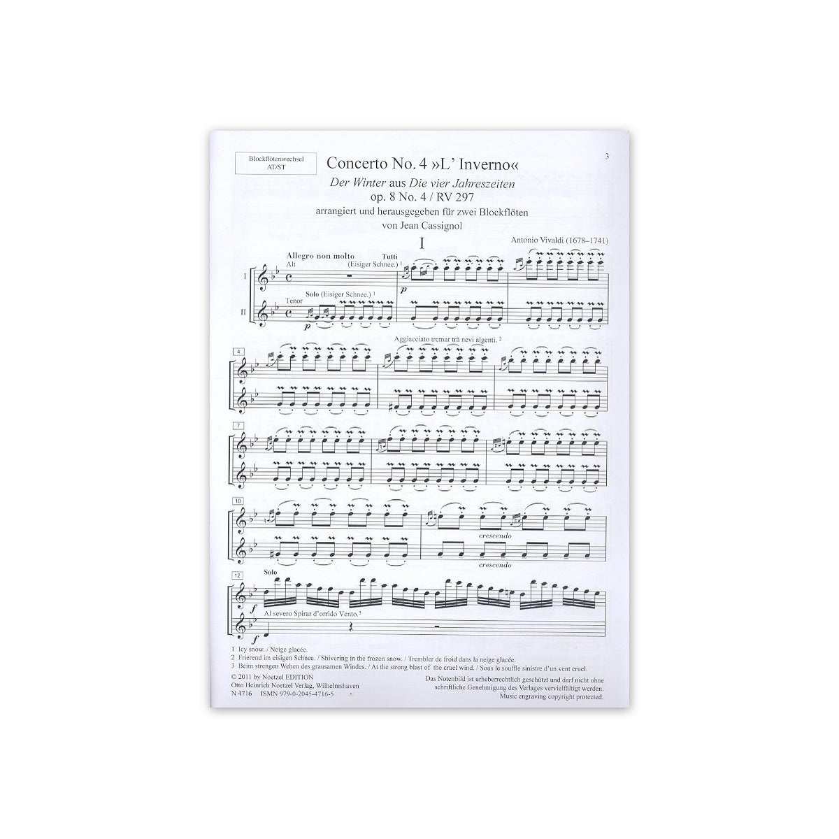 Vivaldi, Der Winter View 1