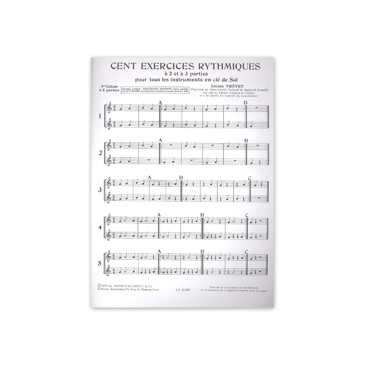 Thevet, 100 exercices rhythmiques View 1